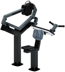 Бицепс сидя (серый) - Уличный тренажер - СТ 034-13.И1, фото 2 Бицепс сидя (серый) - Уличный тренажер - СТ 034-13.И1, фото 2