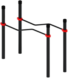 Воркаут ЛОВ 108 красный ВТ 102.06-01, фото 1 Воркаут ЛОВ 108 красный ВТ 102.06-01, фото 1