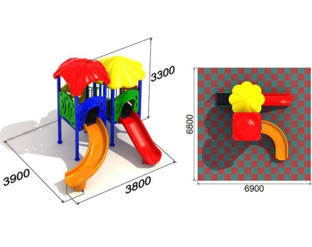 Детская игровая площадка Незабудка 1.3.2, фото 2
