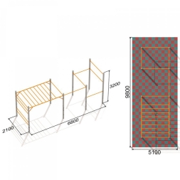 Оборудование для Воркаут ActiSteel S 1 для спортивной площадки, фото 4