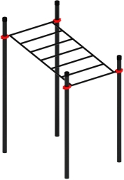 Воркаут ЛОВ 89 красный ВТ 101.07-01, фото 1 Воркаут ЛОВ 89 красный ВТ 101.07-01, фото 1