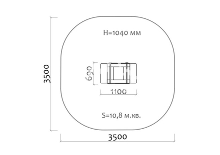 Качели-балансир на пружине Печка 04522 для детской площадки, фото 3