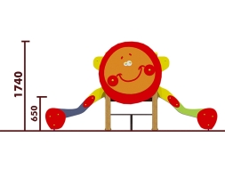 Горка двойная Колобок 08207 для детской площадки, фото 2
