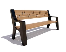 Скамейка чугунная Казань, Сосна 0,6 м