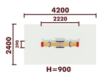 Качели-балансир Слоненок 04117.21 для детской площадки