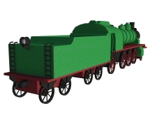 Топиари Паравоз, цветной (3 цвета) - газон Eco Топиари Паравоз, цветной (3 цвета) - газон Eco