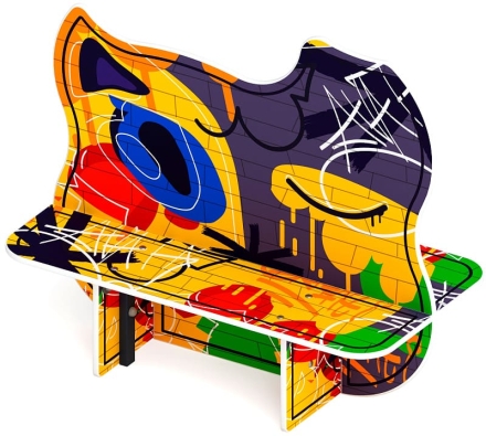 Скамейка детская Граффити МФ 41.01.02-01, фото 4