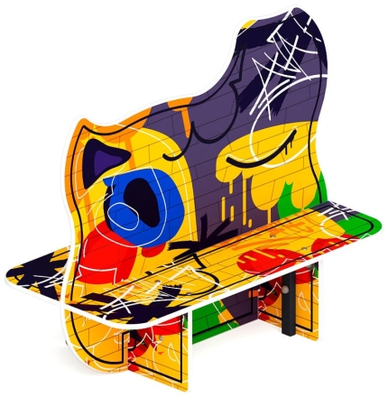 Скамейка детская Граффити МФ 41.01.02-01, фото 1