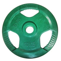 Диск обрезиненный цветной с хватом d 51 мм 10 кг. Диск обрезиненный цветной с хватом d 51 мм 10 кг.