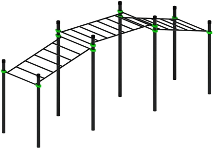 Воркаут ЛОВ 89 зеленый ВТ 101.22-02, фото 2