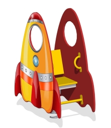 Качалка на пружине Ракета КБ-47 для игровой площадки, фото 1 Качалка на пружине Ракета КБ-47 для игровой площадки, фото 1