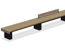 Скамья парковая со спинкой ПМ-04.7 Скамья парковая со спинкой ПМ-04.7