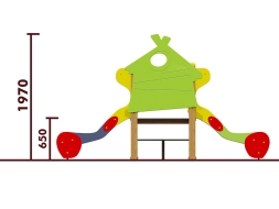 Горка двойная Избушка 08206 для детской площадки, фото 2