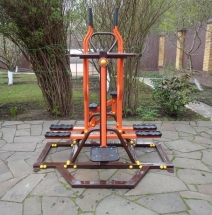 Маятник, Сведение и разведение ног, лыжный ход (мобильный уличный тренажерный комплекс) ТОС-0401 Маятник, Сведение и разведение ног, лыжный ход (мобильный уличный тренажерный комплекс) ТОС-0401