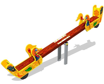 Качалка-балансир Утки У1 КЧ091 для детской площадки, фото 1