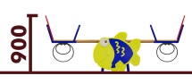 Качели-балансир Рыбка 04116.21 для детской площадки