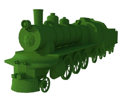 Топиари Паровоз, зеленый - газон Eco, фото 2
