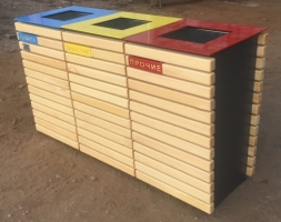 Урна для раздельного сбора мусора 13, 2 секции, фото 2