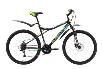 Велосипед Black One Element Disc черно-зеленый 18&quot;, фото 1