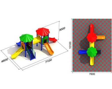 Детская игровая площадка Радуга 3.3, фото 2