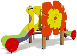 Горка двойная Аленький цветочек 08205 для детской площадки, фото 1