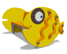 Скамейка детская Рыбка ВСТ 2291 для игровой площадки Скамейка детская Рыбка ВСТ 2291 для игровой площадки