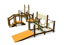 Детский городок "Спортивная площадка", серия Eco (дерево) ДГ3034 Детский городок "Спортивная площадка", серия Eco (дерево) ДГ3034