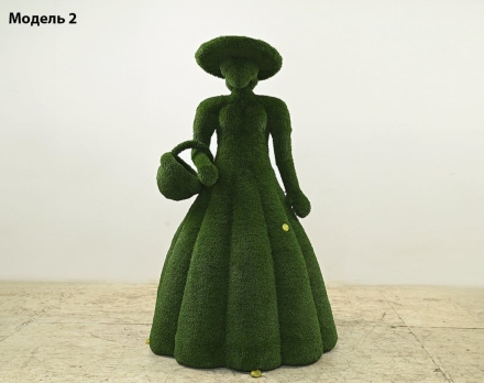 Топиари леди Барбара, h=190 см, модель 1 - газон Eco, фото 5