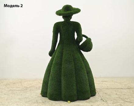 Топиари леди Барбара, h=190 см, модель 1 - газон Eco, фото 8