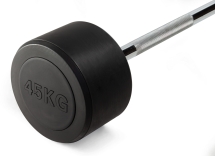 Штанга неразборная обрезиненная 45 кг Прямой гриф Штанга неразборная обрезиненная 45 кг Прямой гриф