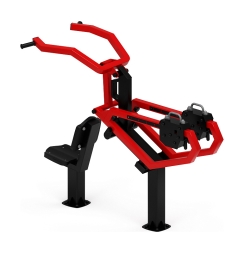 Тяга верхняя с переменной нагрузкой (красный) - Уличный тренажер - СТ 036-11, фото 1 Тяга верхняя с переменной нагрузкой (красный) - Уличный тренажер - СТ 036-11, фото 1