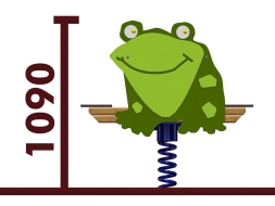 Качели-балансир на пружине Лягушка 04519 для детской площадки, фото 2 Качели-балансир на пружине Лягушка 04519 для детской площадки, фото 2