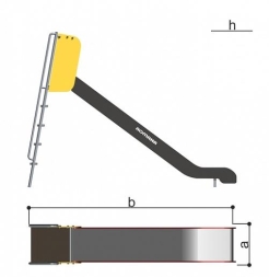 Горка Romana 110.24.00 H=1550 для детских площадок, фото 5 Горка Romana 110.24.00 H=1550 для детских площадок, фото 5