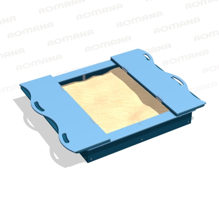 Песочница Romana 057.36.00 с крышкой для детской площадки, фото 5