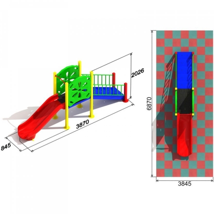 Детская игровая площадка Просто Н900, фото 3