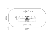 Качели-балансир Медуза 04114.21 для детской площадки