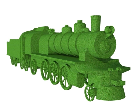 Топиари Паровоз, зеленый - газон Deluxe, фото 1