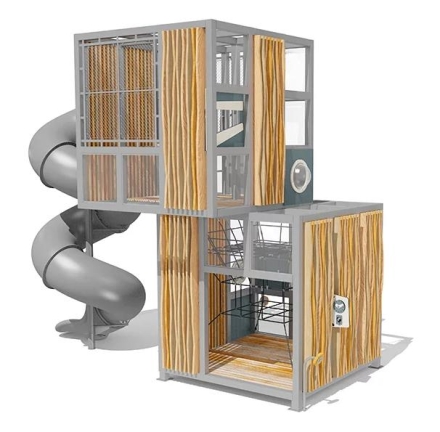 Игровой комплекс Эко Кубус VST 4504/2 для детской площадки, фото 2