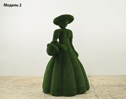 Топиари леди Барбара, h=190 см, модель 2 - газон Eco, фото 2