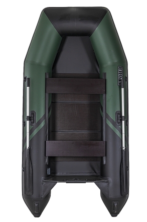 Броня-280 зеленый-черный (лодка ПВХ под мотор с усилением), фото 5