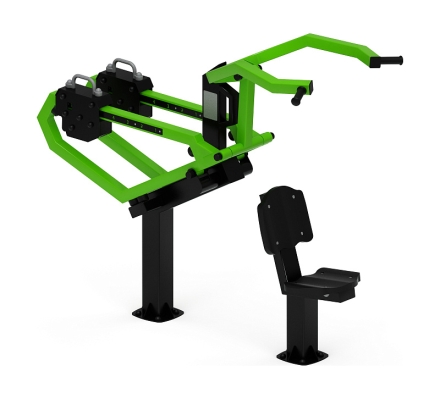 Тяга верхняя с переменной нагрузкой (зеленый) - Уличный тренажер - СТ 036-12, фото 2