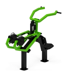 Тяга верхняя с переменной нагрузкой (зеленый) - Уличный тренажер - СТ 036-12, фото 4 Тяга верхняя с переменной нагрузкой (зеленый) - Уличный тренажер - СТ 036-12, фото 4