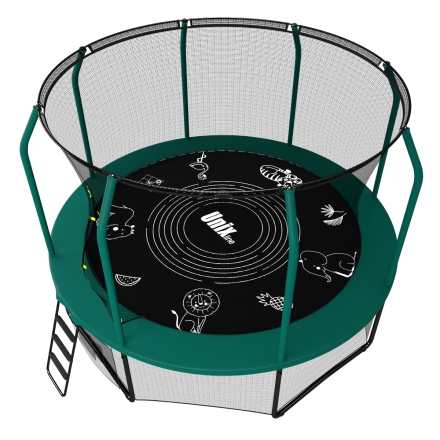 Батут Unix line Supreme Game 10 ft / 305 см (green) с защитной сеткой, фото 2