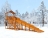 Зимняя горка Snow Fox Домик (скат 10 м)