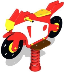 Качалка на пружине Байк КЧ054 для детской площадки Качалка на пружине Байк КЧ054 для детской площадки