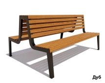Парковая скамейка Магадан, Лиственница 1,5 м