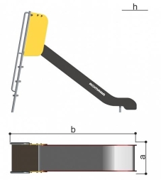Горка Romana 110.23.00 H=1250 для детских площадок, фото 5 Горка Romana 110.23.00 H=1250 для детских площадок, фото 5