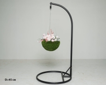 Топиари подвесное кашпо Нино, d = 45 см - газон Deluxe Топиари подвесное кашпо Нино, d = 45 см - газон Deluxe