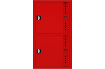 Пожарный шкаф НПО ПУЛЬС ШП-К-О-Пульс-320-12 НЗК/ВЗК (У) ручка-замок, пр/лев, нав/встр, закрытый, красный, 700x1300x300 мм 5501010500145