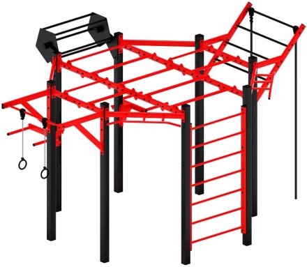 Многофункциональный спортивный комплекс (красный) МК 100.01-01, фото 3